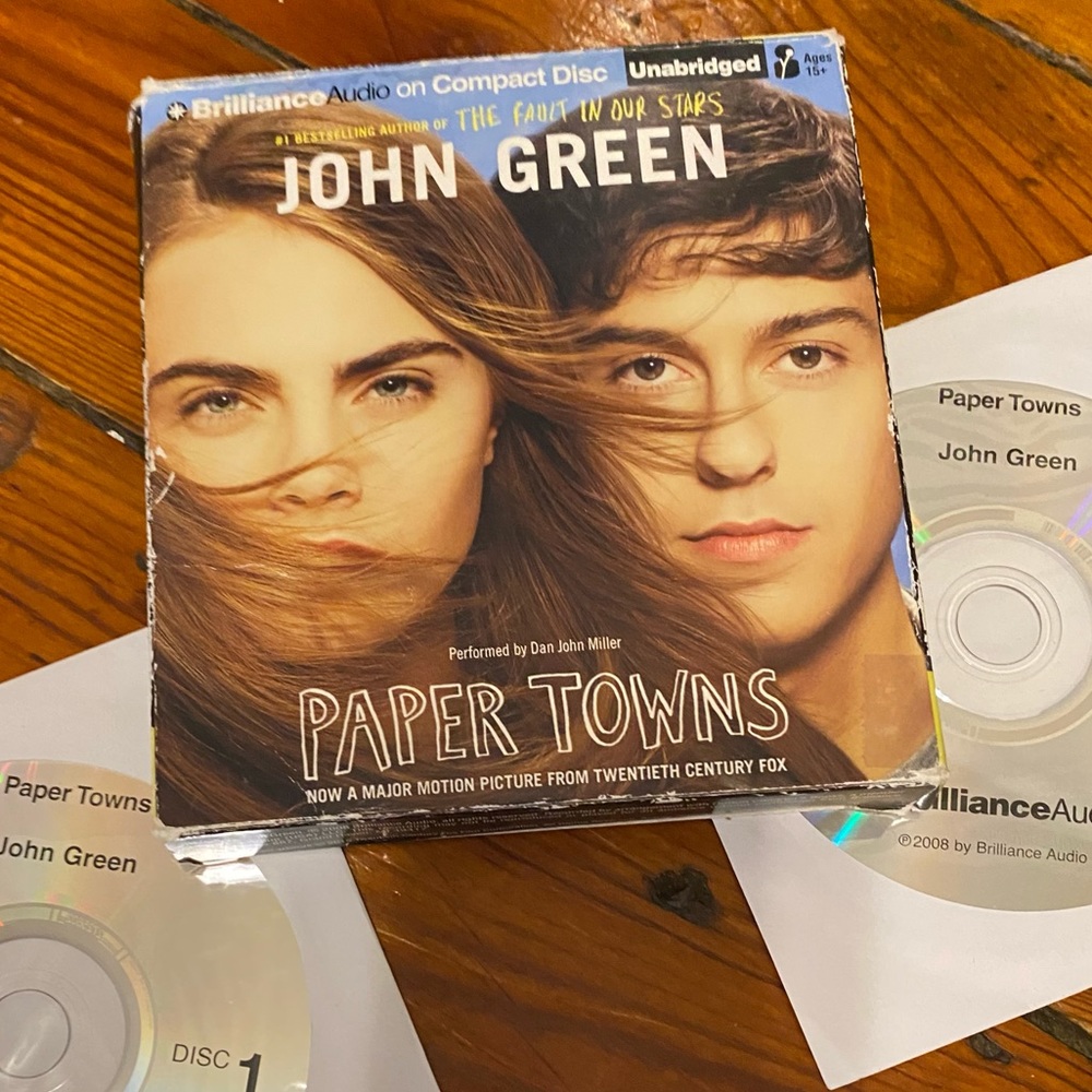 Paper Towns by John Green Audiobook Mystery Romance Fiction YA